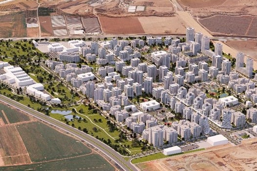 ארמון אדריכלים הדמיה תוכנית קרית-גת הרחבה צפונית, קרדיט: עומר מסלר 